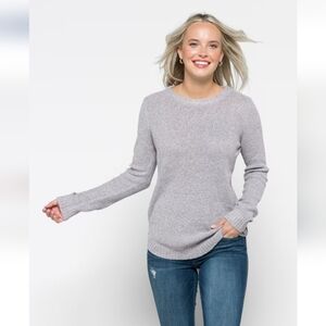Pink Clover Light Gray Women's Sweater